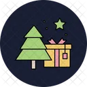 Árbol de regalo de navidad  Icono