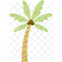 Verano Arbol Palm Icono