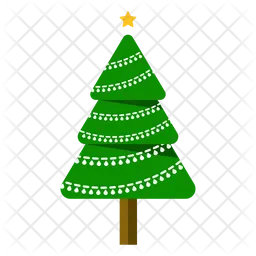 Arbol decorado  Icono