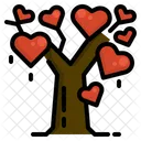 Amor Arbol San Valentin Icono