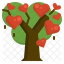 Amor Arbol San Valentin Icono