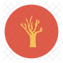 Embrujada Arbol Madera Icono