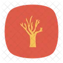 Embrujada Arbol Madera Icono