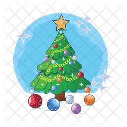 Arbol de navidad decoracion  Icono