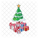 Arbol De Navidad Navidad Caja De Regalo Icono