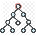 Structure Arborescente Organigramme Flux De Donnees Icon