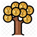 Arbre Finances Argent Icon