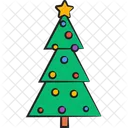 Noel Arbre Decoration Icon