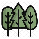 Arbres Pins Foret Icône