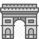 Arc De Triomphe France Landmark 아이콘