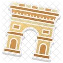 Arc De Triomphe Landmark Building Icon