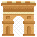 Arc De Triomphe Landmark Building Icon