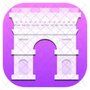 Arc De Triomphe Landmark Building Icon