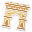 Arc De Triomphe Landmark Building Icon