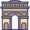 Arc De Triomphe Paris France Icon
