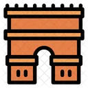 Linear Color City Building Icon