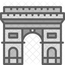 Arc De Triomphe France Landmark Icon