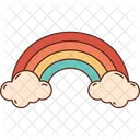 Arc En Ciel Nuages Ciel Icon