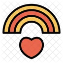 Amour Mariage Arc En Ciel Icon