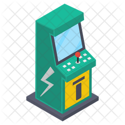 Arcade Joystick Machine Icon Of Isometric Style Available In Svg