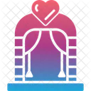 Arch Flowers Heart Icon
