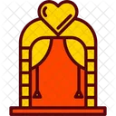 Arch Flowers Heart Icon