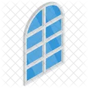 Arched Window Glass Window Clean Window Icon