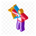 Archer Shooting Silhouette Icon