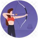 Archery Bow Arrow Bow Hunting Icon