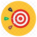 Archery Dartboard Arrow Game Icon