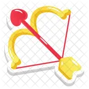 Heart Hit Bow Heart Archery Icon