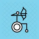Archery Arrow Wheelchair Icon