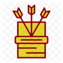Archery Bow And Arrow Medieval Icon