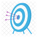 Archery target with arrows  Icon