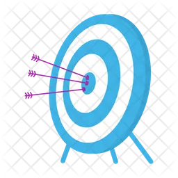 Archery target with arrows  Icon