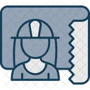 Construction Engineer Building Icon