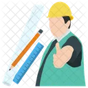 Architect Civil Engineer Construction Management Icon