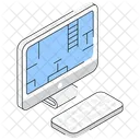 Architectural Design Blueprint Prototype Icon