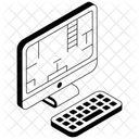 Architectural Design Blueprint Prototype Icon
