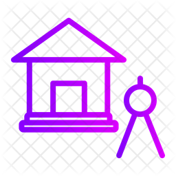 Architecture Icon - Download in Gradient Style