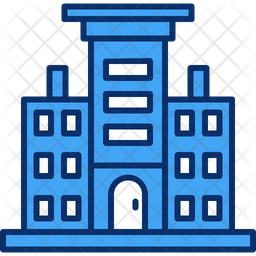 Architecture Icon - Download in Colored Outline Style