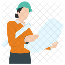 Architecture Engineer Icon - Download in Flat Style