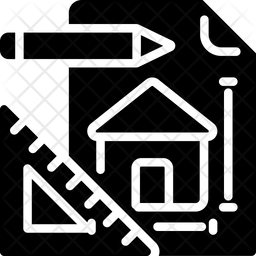 Architecture Engineering Icon - Download in Glyph Style