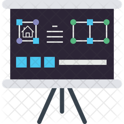 Architecture map Icon - Download in Flat Style