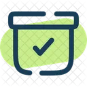 Archiv Check Box Lagerung Symbol