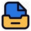 Archivador Repositorio Archivos Y Carpetas Icono
