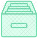 Archive Color Outline Icon Symbol