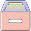 Archive Awesome Lineal Color Icon Symbol