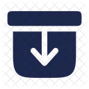 Archive Down Down Box Icon