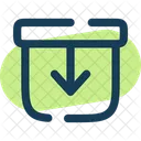 Archive Down Down Box Icon